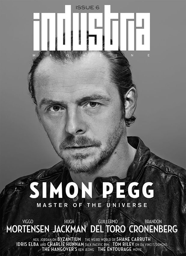Portrait Of Simon Pegg for Industria Magazine By Lee Powers - Multi Discipline Creative With Over Two Decades Of Visual Storytelling + Creative Leadership