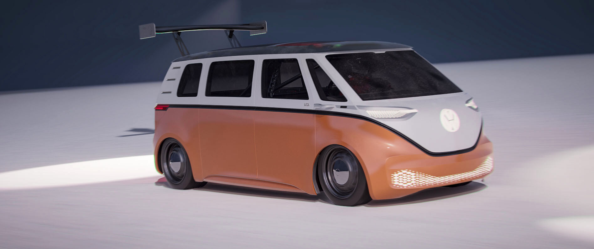 ID Buzz Concept Salt Flats Racer Created with Unreal Engine 5 - by Lee Powers